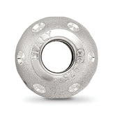 Sterling Silver 925 Diamond-Cut Hollow Bead Elegant Reflective Finish